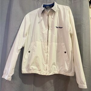 Rare Vintage Polo Ralph Lauren White Windbreaker - Made in Canada - Small